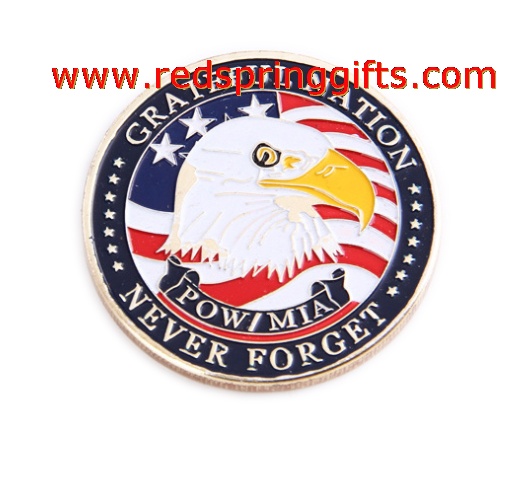 American military soft enamel pin