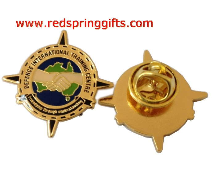 customized shape enamel pin with gold plated