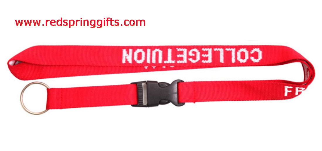 Woven Logo Lanyrard with Metal Clip