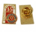 high quality epoxy color enamel pin with gold plating