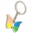 beutiful butterfly keychain with imitation hard enamel