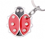 ladybug keychain with Cezch stone