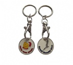 Fashion promotional trolley coin keyring