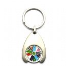 promotional trolley token, coin keyring, shopping trolley coin keychain