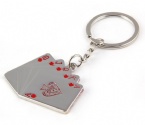 poker keychain, fashion poker keyring, promotional keyhanger